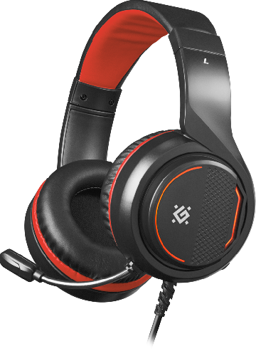 Гарнитура стерео Defender Apex (черн./красн.), игровая, 1.8m, box-20 64525