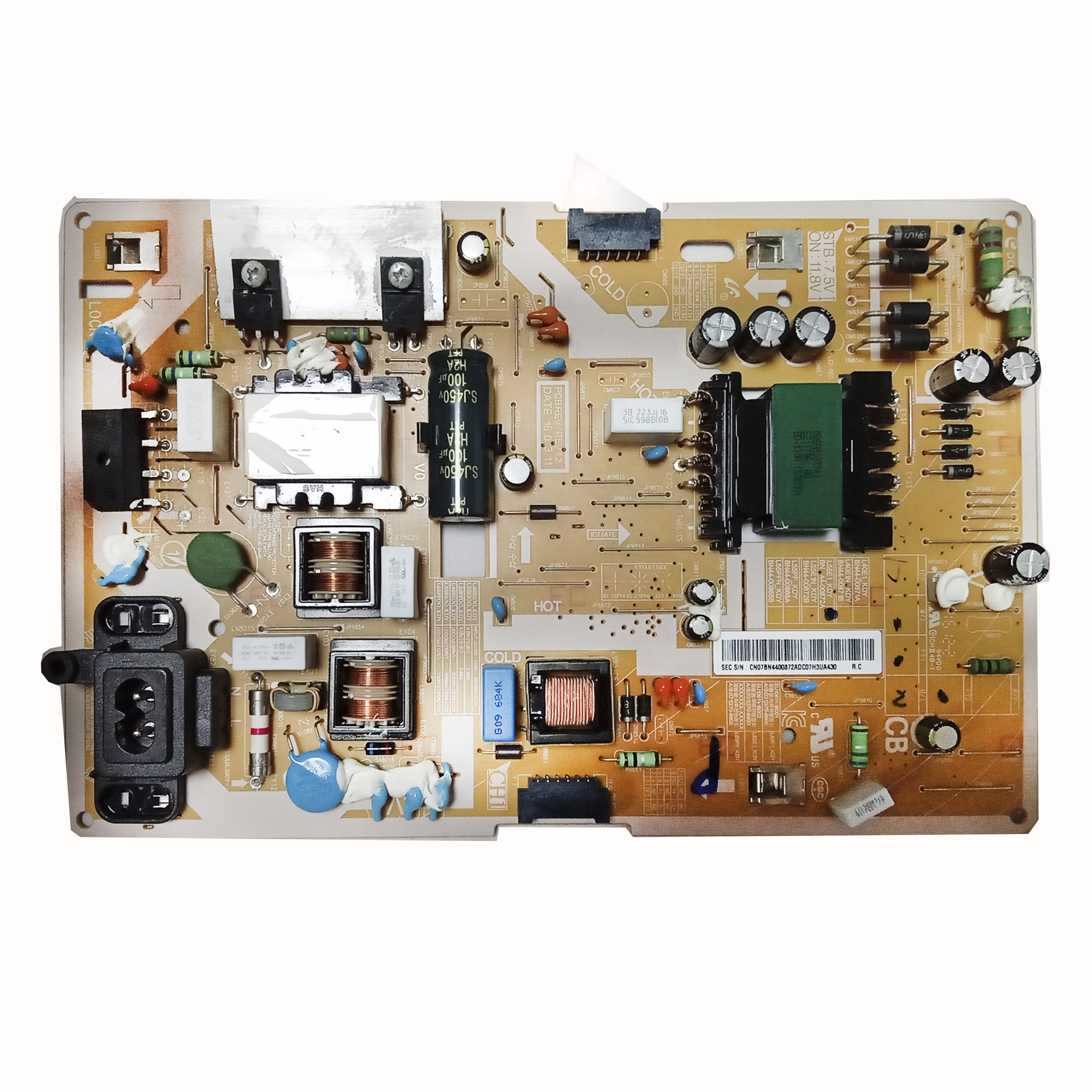Блок питания BN44-00871A (L40E1_KDY) телевизора Samsung UE40K5500AU, UE40K5510AU, UE40K5550AU