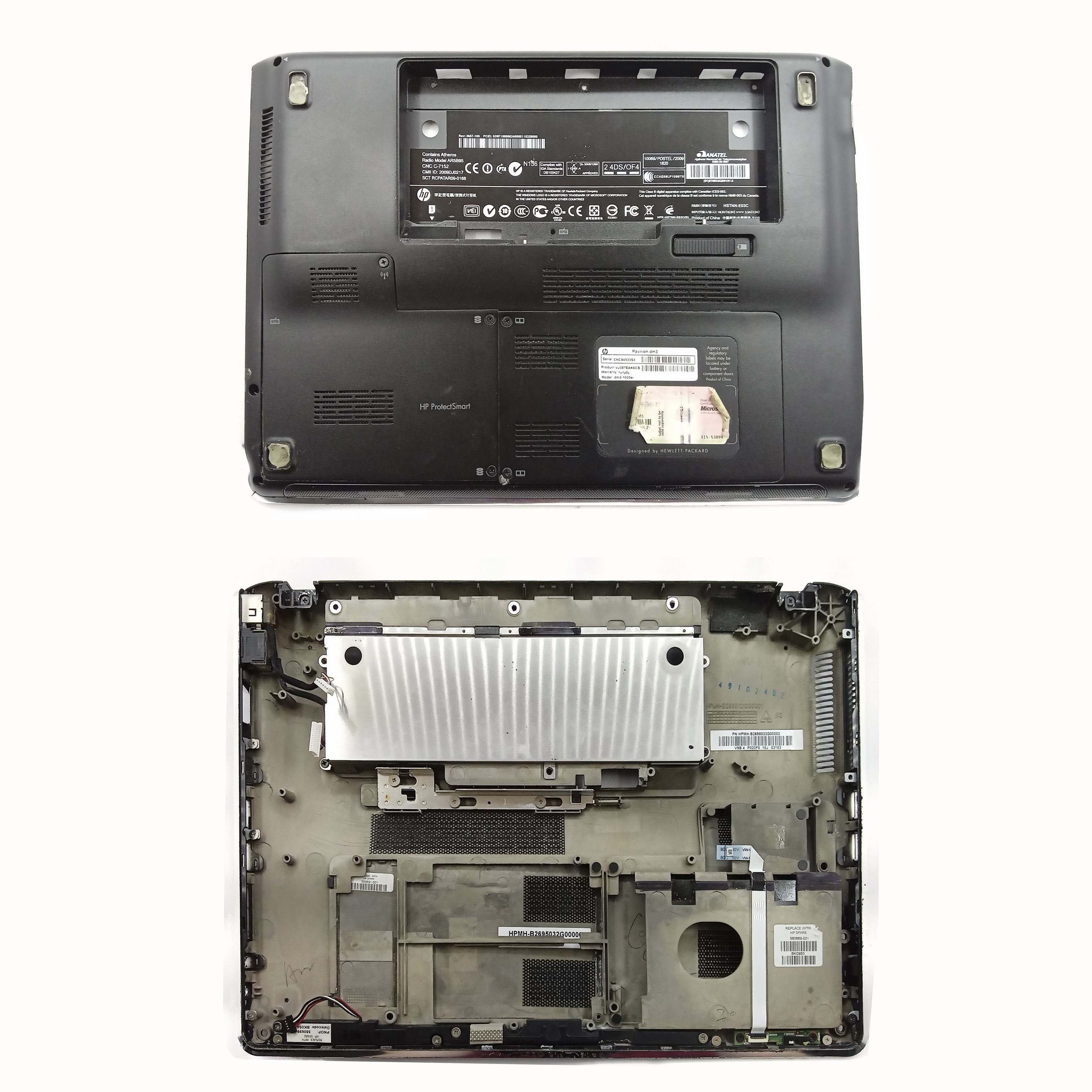Деталь D корпуса ноутбука HP Pavilion DM3-1000 б/у