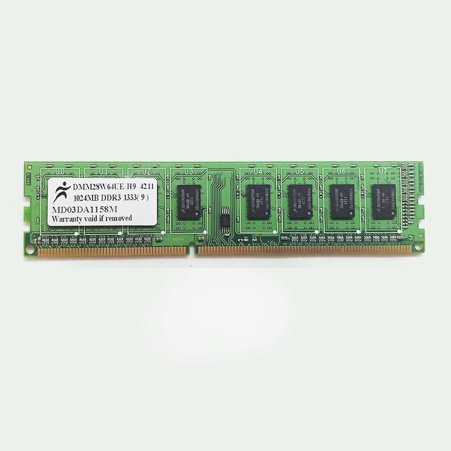 Оперативная память DDR3 1GB DIGMA PC3-10600 б/у