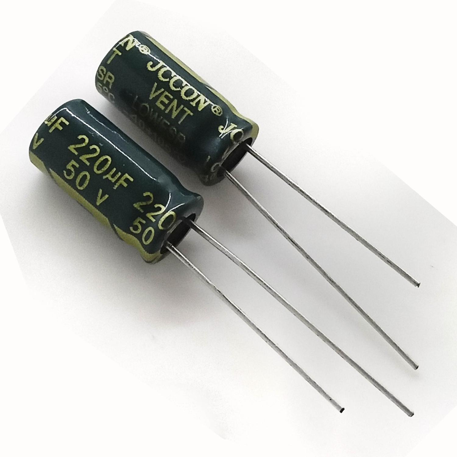 Конденсатор 50V 220uF 10*20