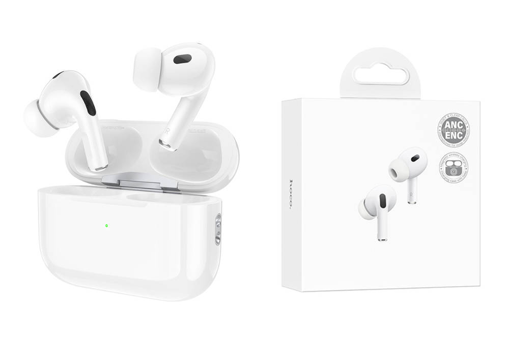 Наушники вакуумные беспроводные HOCO EW69 true wireless BT headset ANC (белый)