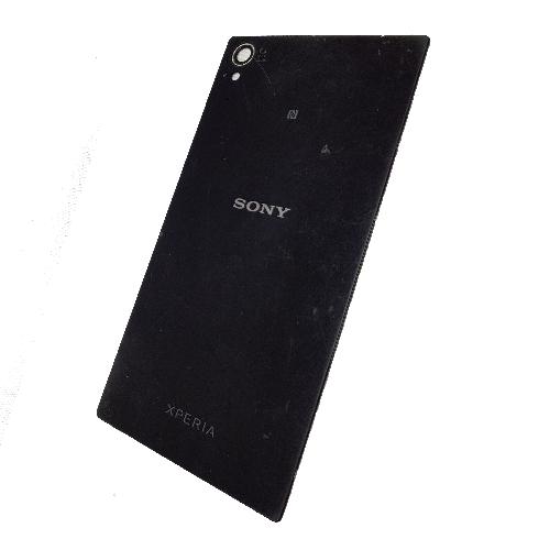 Задняя крышка телефона Sony Z1 черная оригинал б/у