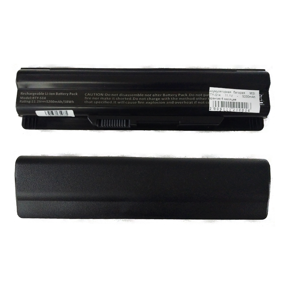 Аккумуляторная батарея ноутбука MSI BTY-S14 11,1V - 5200mAh