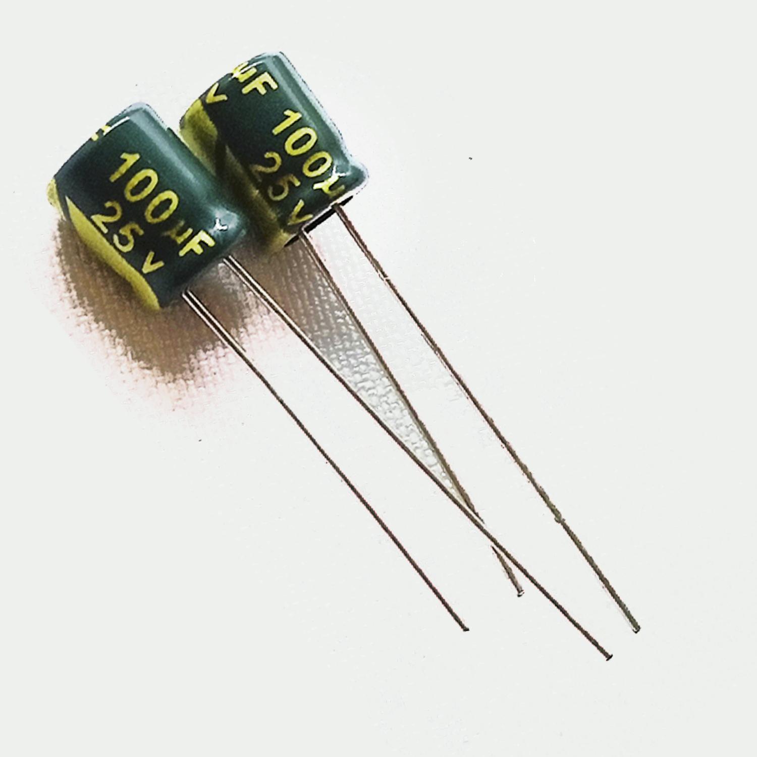 Конденсатор 25V 100uF 6*7