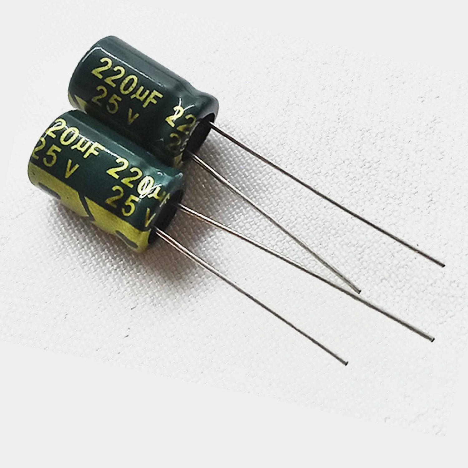Конденсатор 25V 220uF 8*12