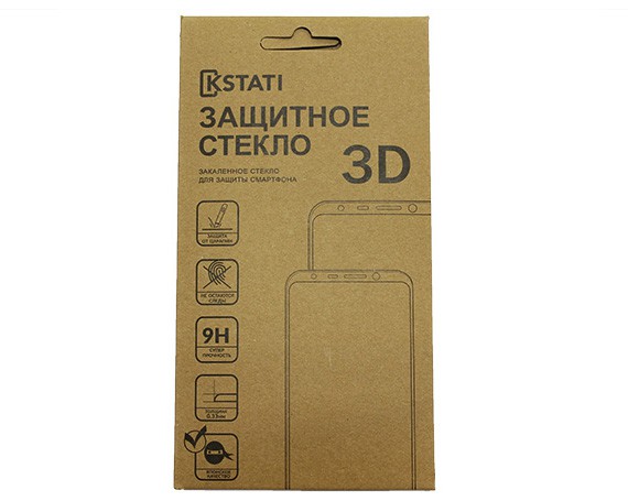 Защитное стекло iPhone 14 Plus Kstati 3D (черное)