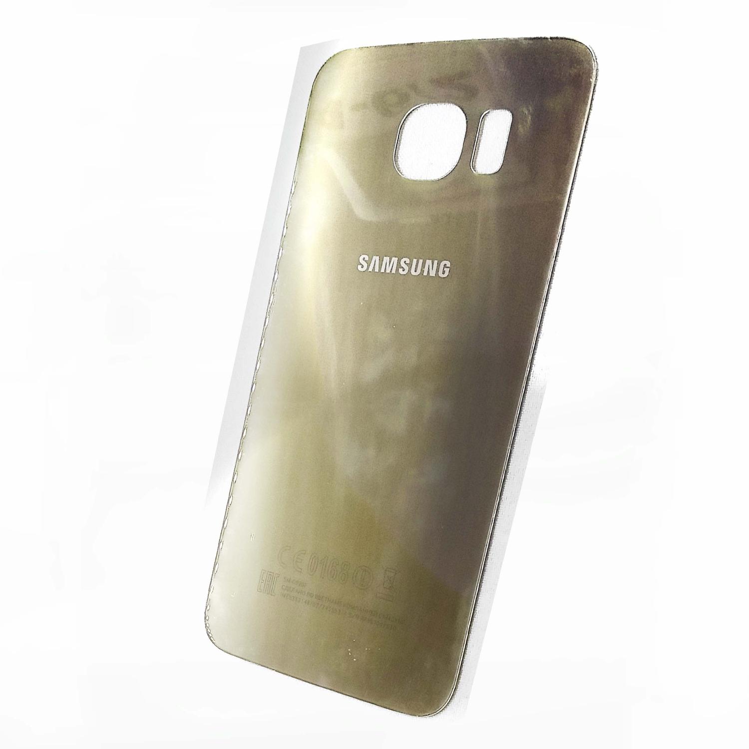 Задняя крышка телефона Samsung G925 Galaxy S6 (оригинал) ослепительная платина