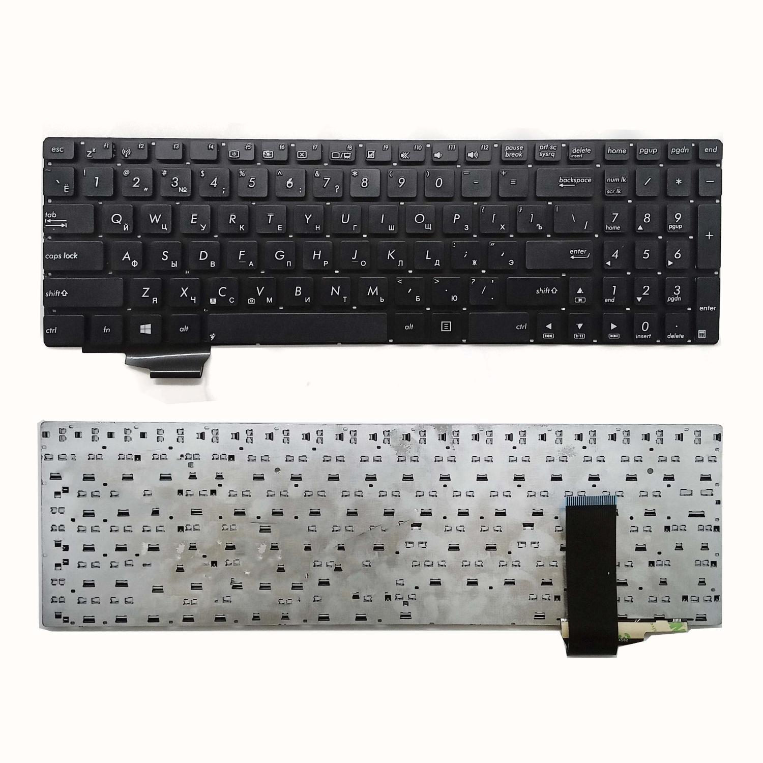 Клавиатура ноутбука Asus N56 N56V U500VZ N76 R500V (русс.) черн (дефект, не работает кнопка Delete)