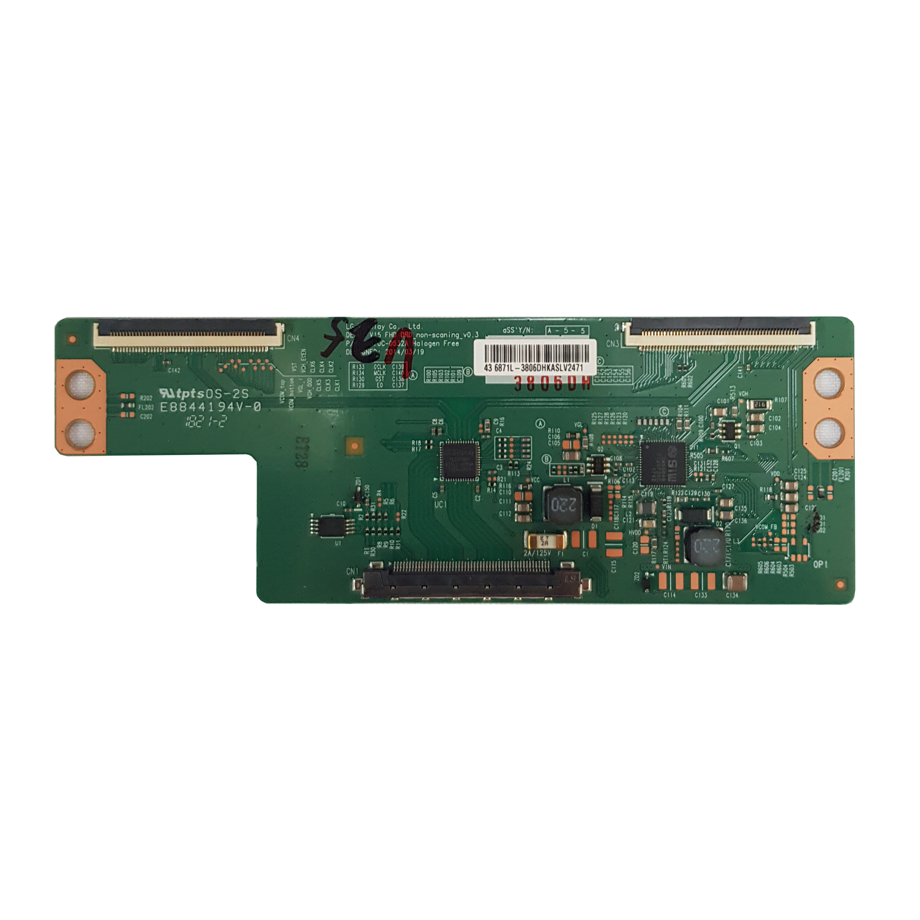 Плата T-Con 6870C-0552A телевизора LG  43LK5400PLA