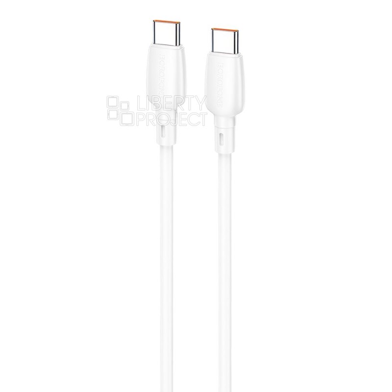 Кабель Type-C - Type-C BOROFONE BX93, PD60W (белый) 0,25м