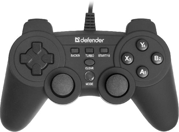 Геймпад Defender Game Racer X7 (12прогр кн+2jsk+пер видов 8/напр), USB-Win7
