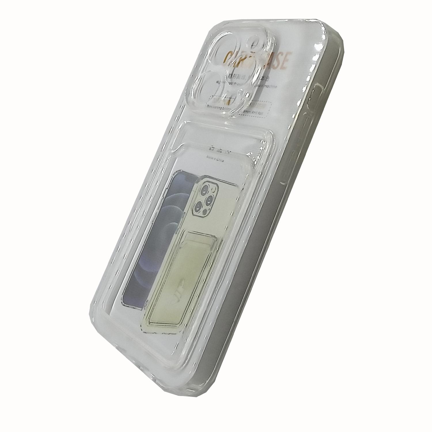 Чехол iPhone 14 Pro TPU CardHolder (прозрачный)