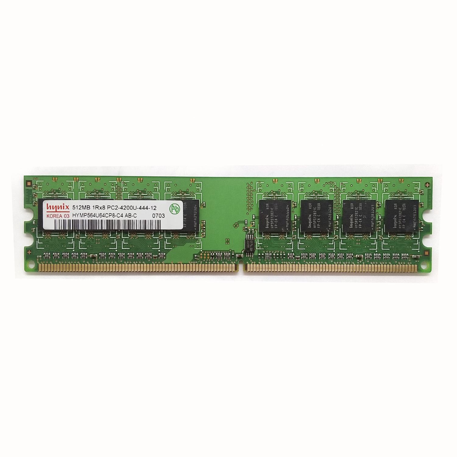 Оперативная память Hynix DDR2 512MB 1Rx8 PC2-4200U-444-12 б/у