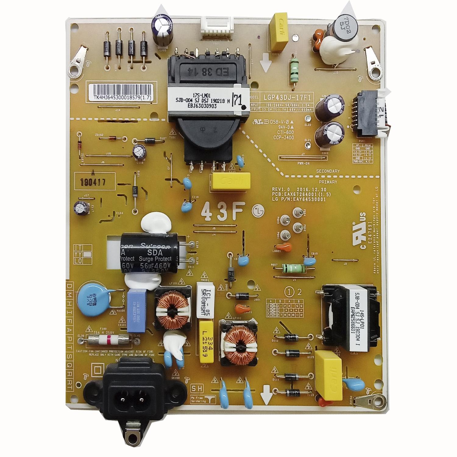 Блок питания EAX67264001 (1.5) телевизора LG 43K5990PLE, 43LJ594V, 43LK5910PLC, 43LK5990PLE, 43LJ595