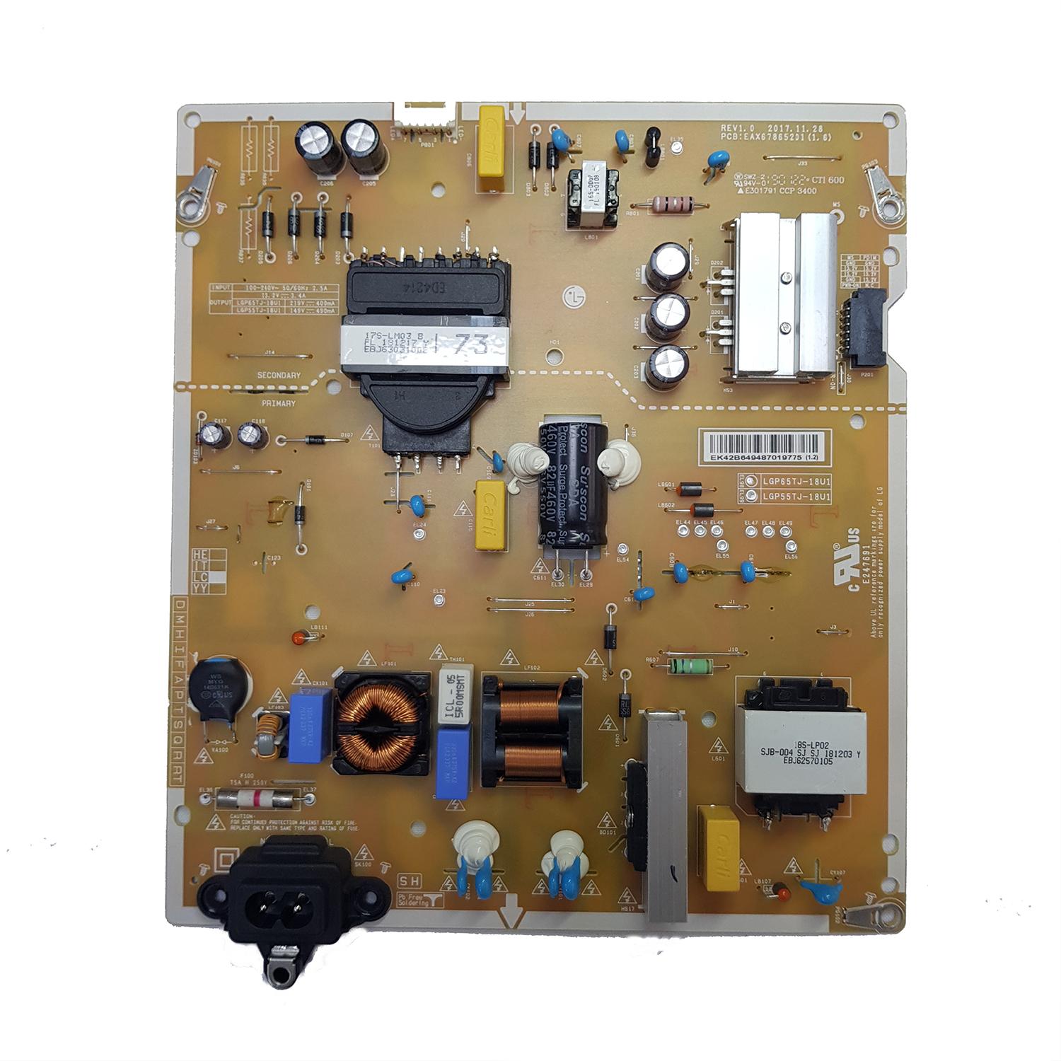 Блок питания EAX67865201 (1.6) телевизора LG 65UK6450PLC