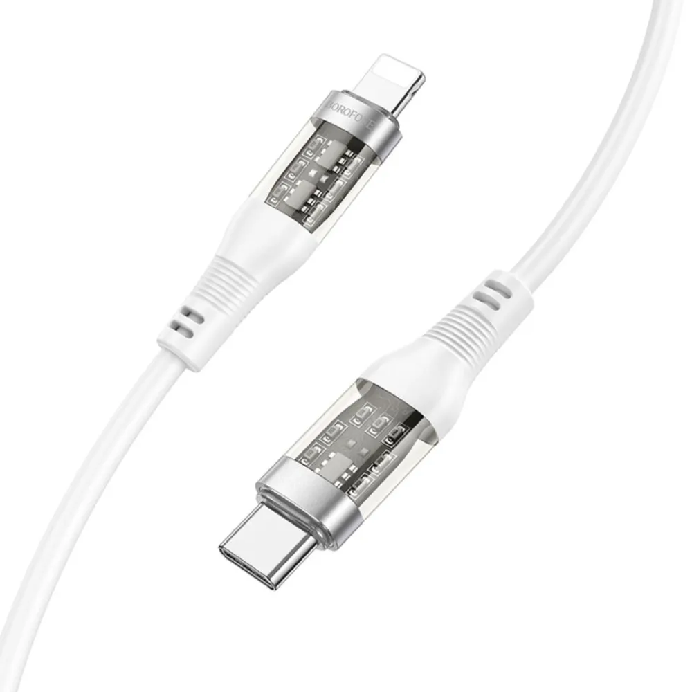 Кабель Type-C - Lightning BOROFONE BU37 PD (белый) 1.2 м