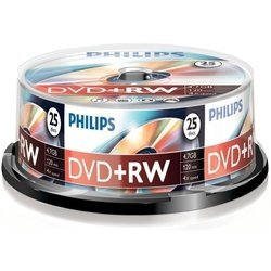 Диски DVD-RW Philips 4.7 Gb 52x Cake (25)