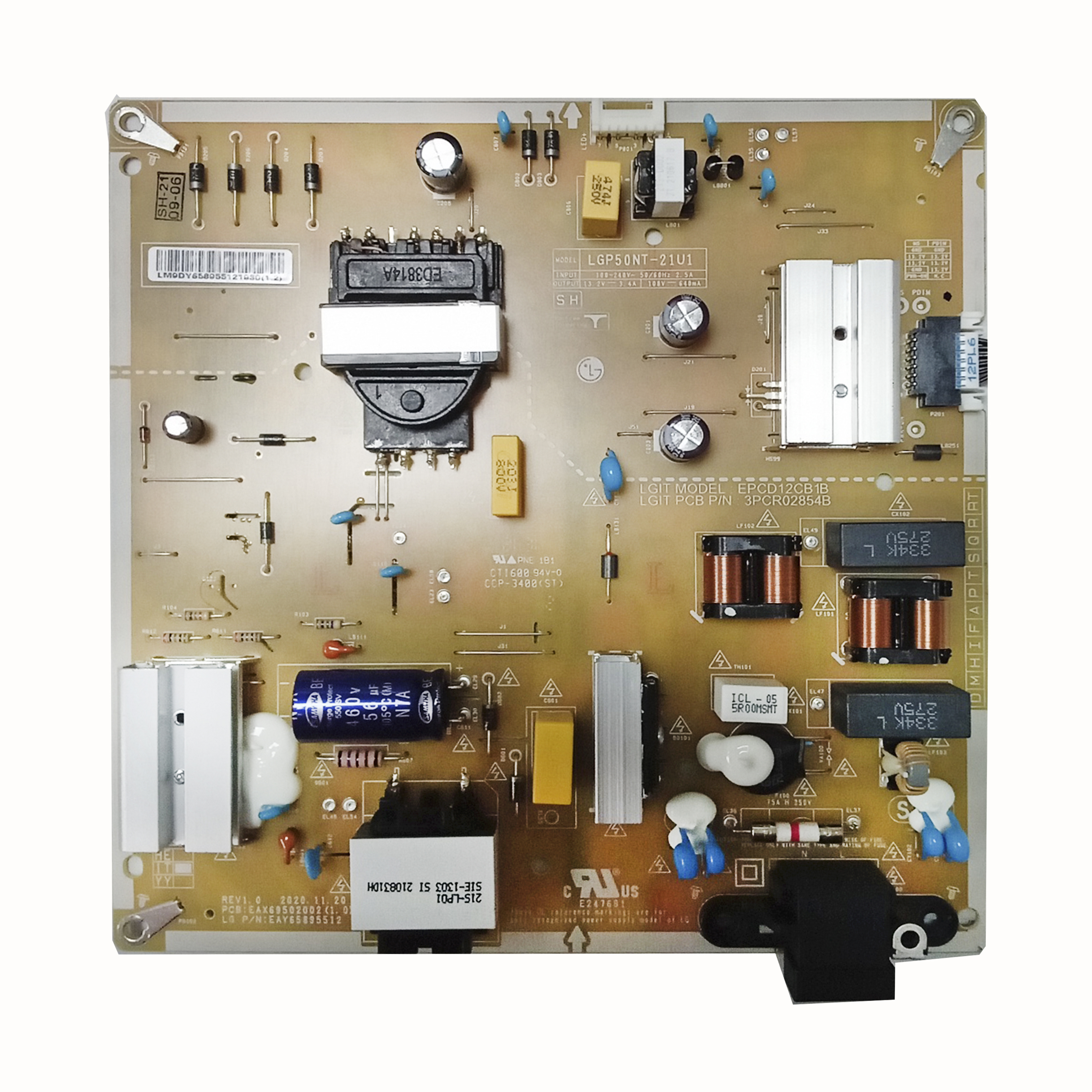 Блок питания EAX69502002 (1.0) телевизора LG 50NAN0756PA