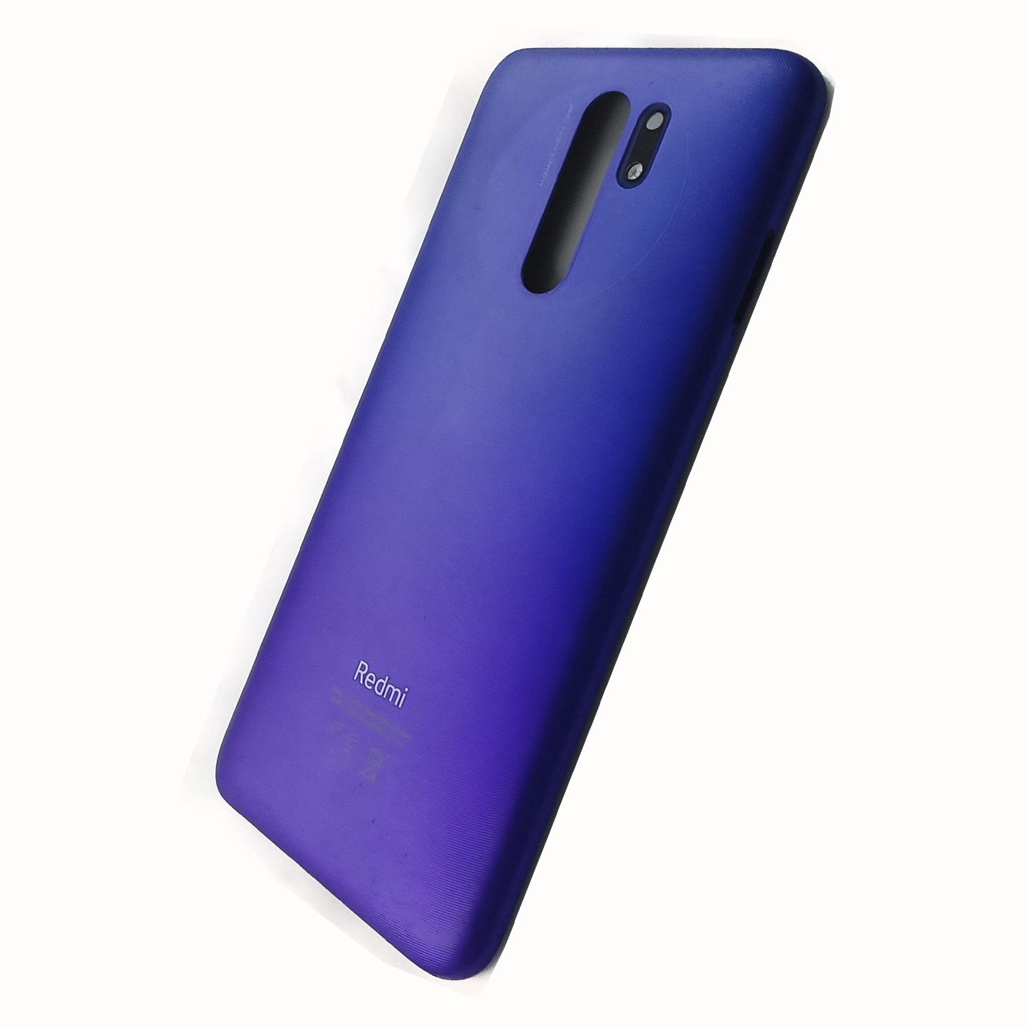 Задняя крышка телефона Xiaomi Redmi 9 оригинал синяя б/у