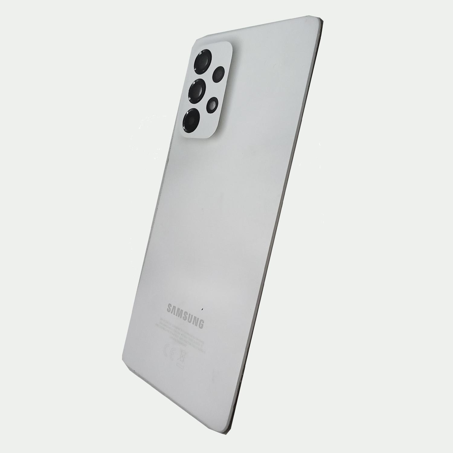 Задняя крышка телефона Samsung A536 Galaxy 53 со стеклом камеры белая б/у