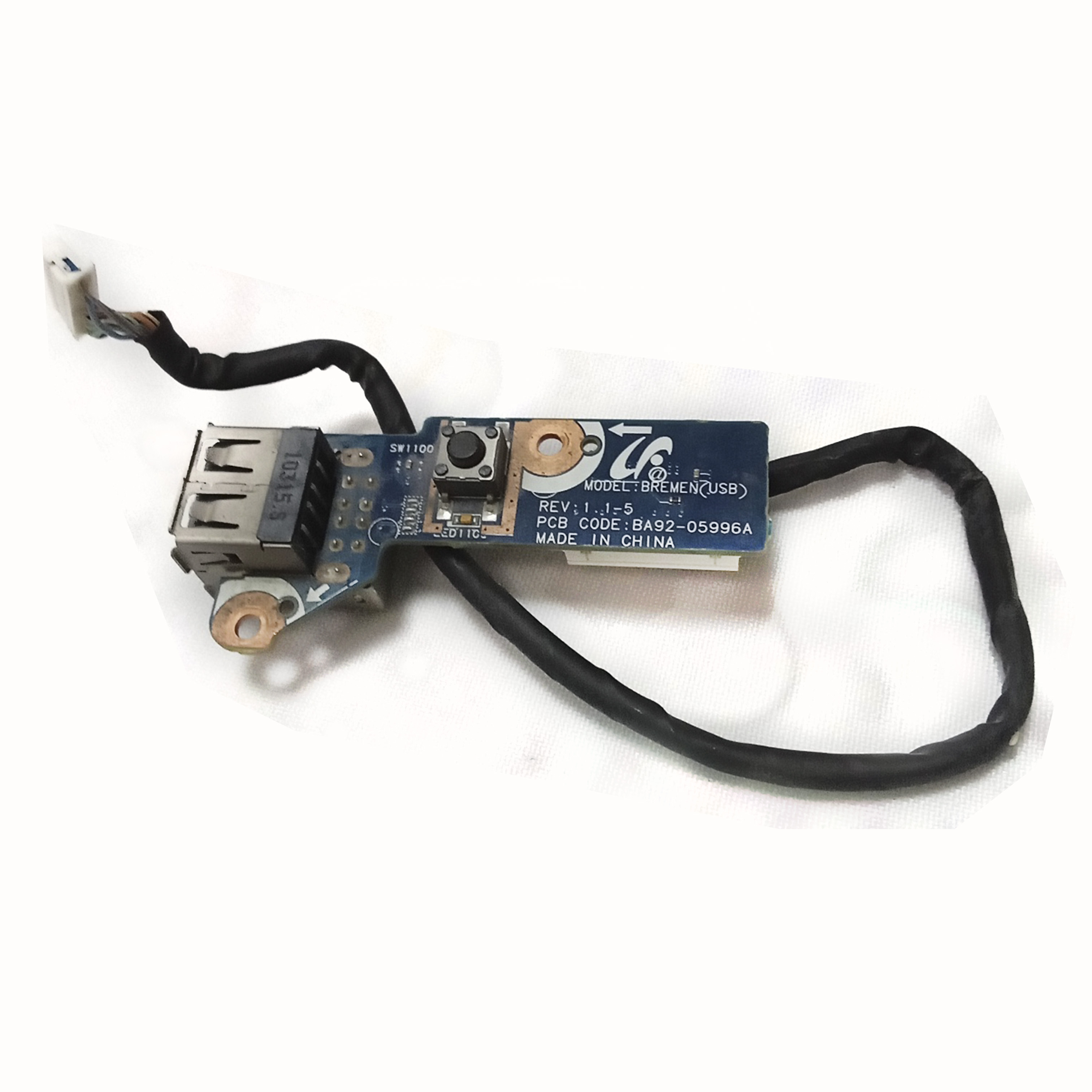 Плата USB и кнопка включения BA92-05996A ноутбука Samsung NP-R530 б/у