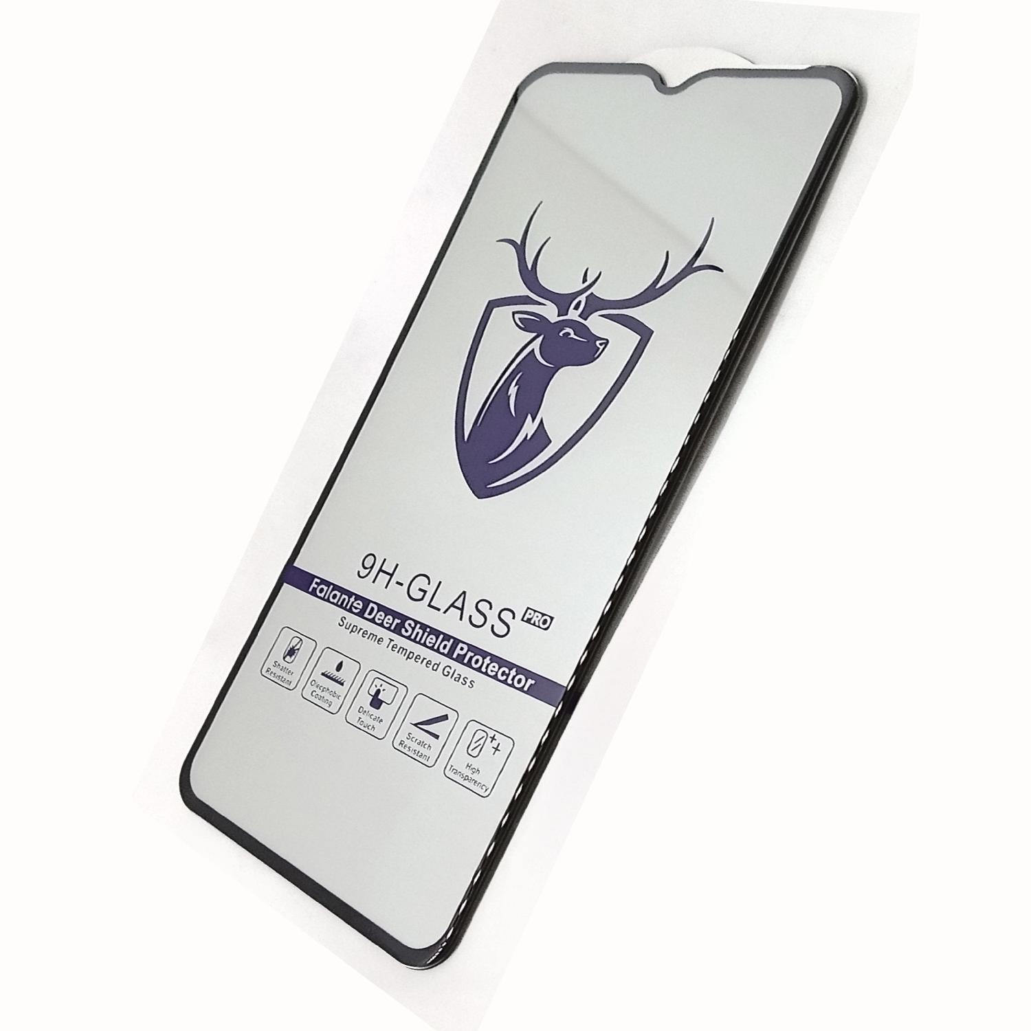 Защитное стекло телефона Huawei Honor X6 черное Премиум