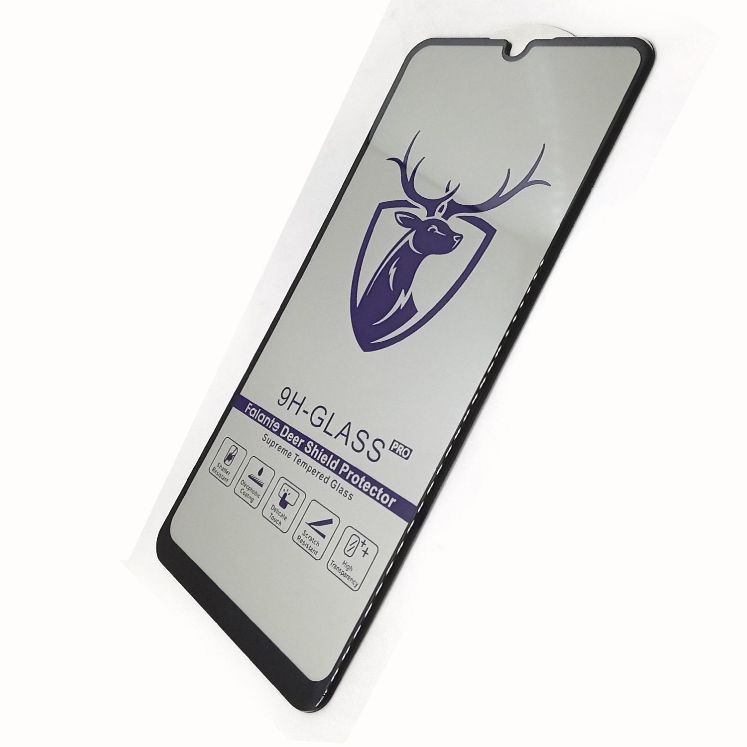 Защитное стекло телефона Honor 30i/Huawei Y8p черное Премиум