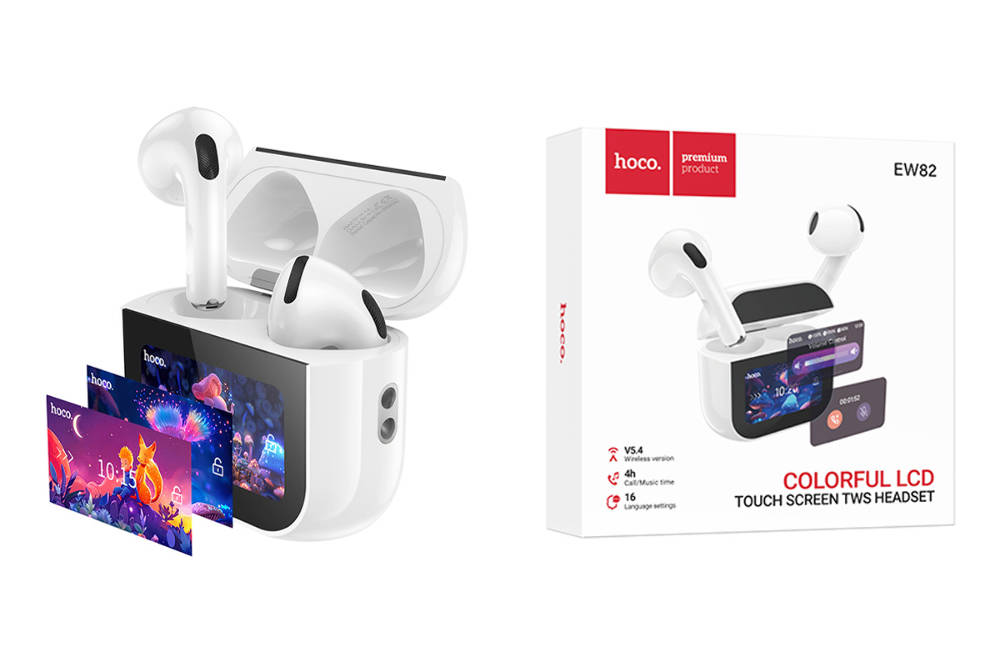 Наушники вакуумные беспроводные HOCO EW82 True wireless stereo headset (белый)