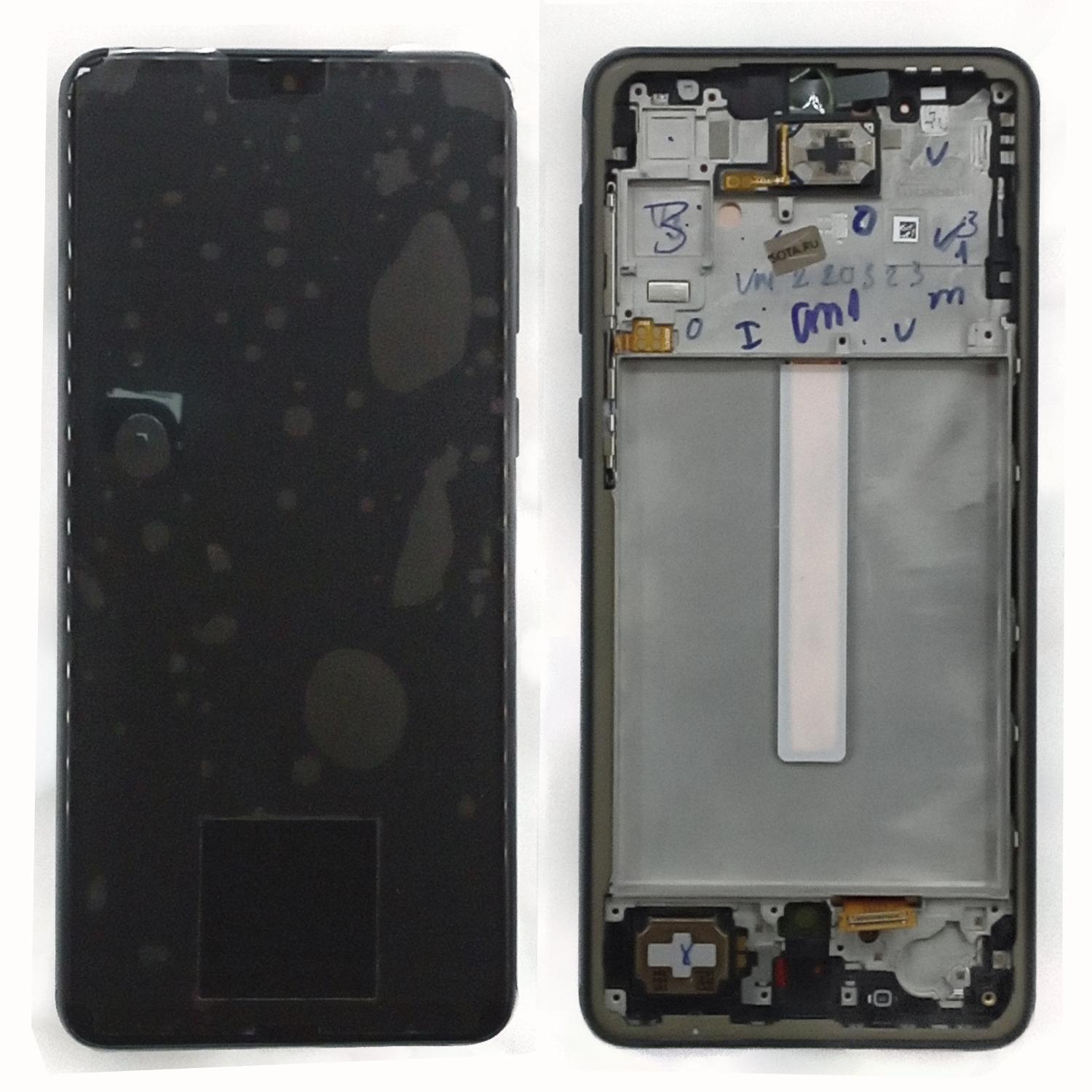 Модуль телефона Samsung A336F Galaxy A33 2022 (дисплей+тачскрин) ориг черный на раме Service Pack