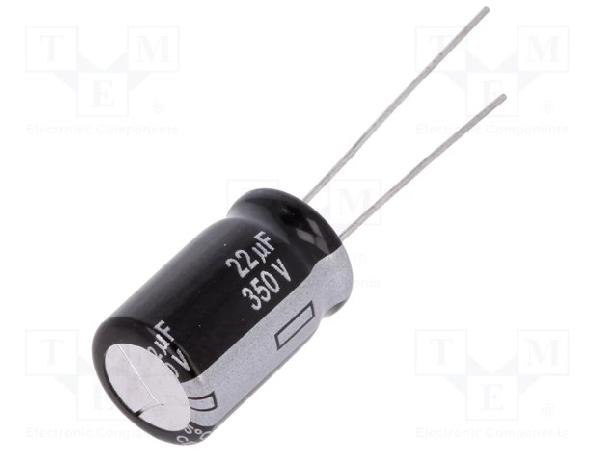 Конденсатор 350V 22uF 12*20