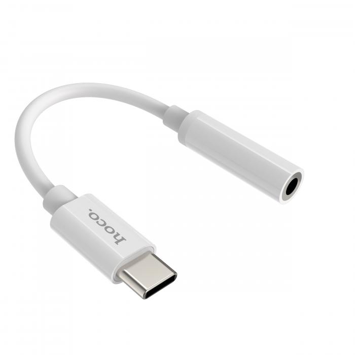 Переходник Type-C Digital 3.5 jack Hoco LS30 Audio белый