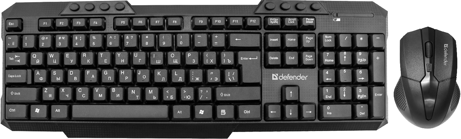 Набор кл+мышь Defender Jakarta C-805 черный